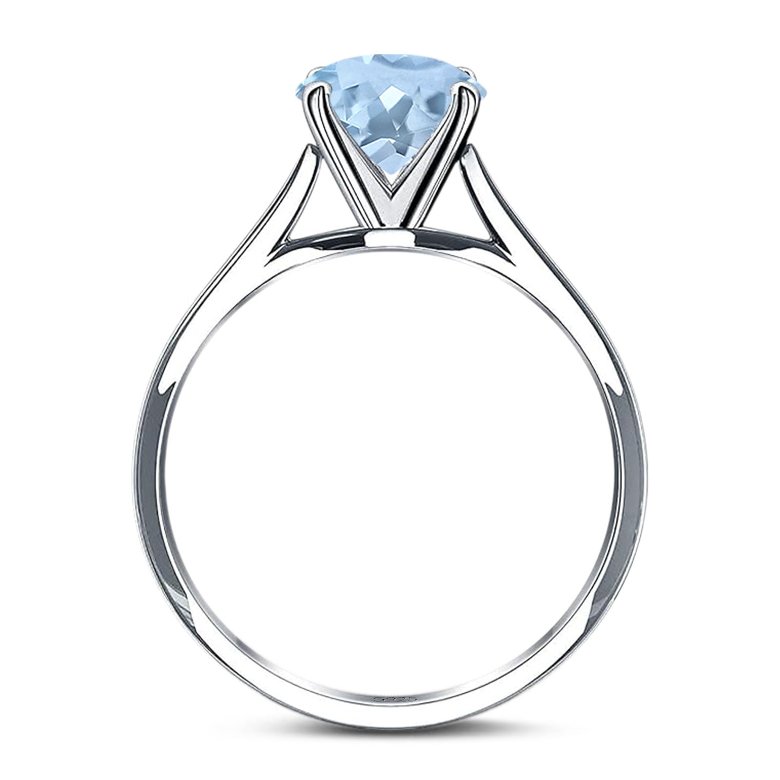 Oval Natural Stone Cathedral Ring