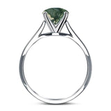 Oval Natural Stone Cathedral Ring