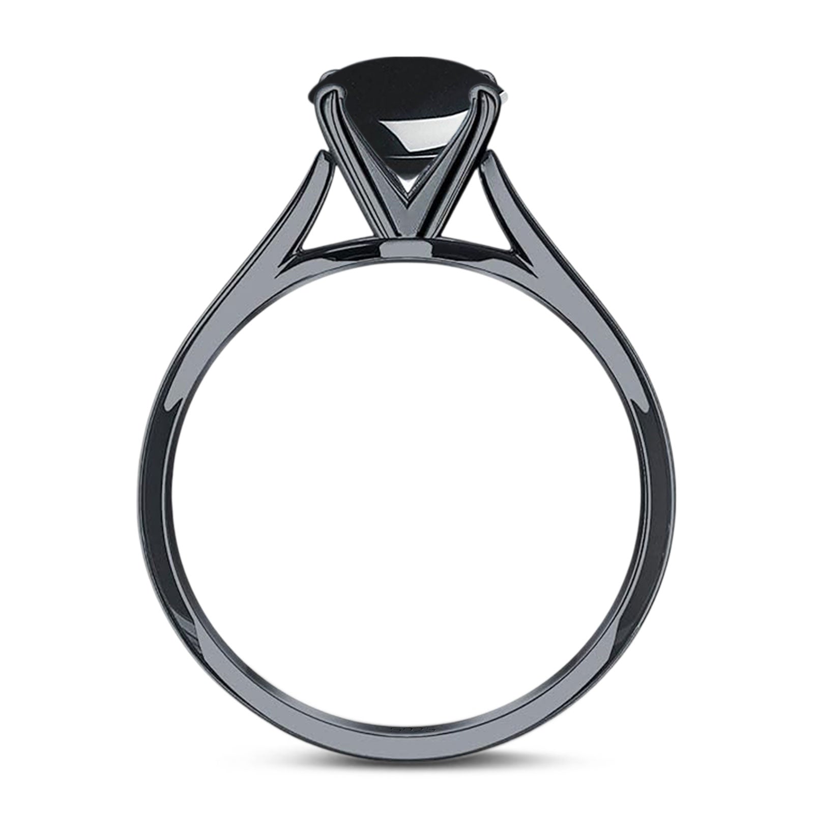 Oval Natural Stone Cathedral Ring