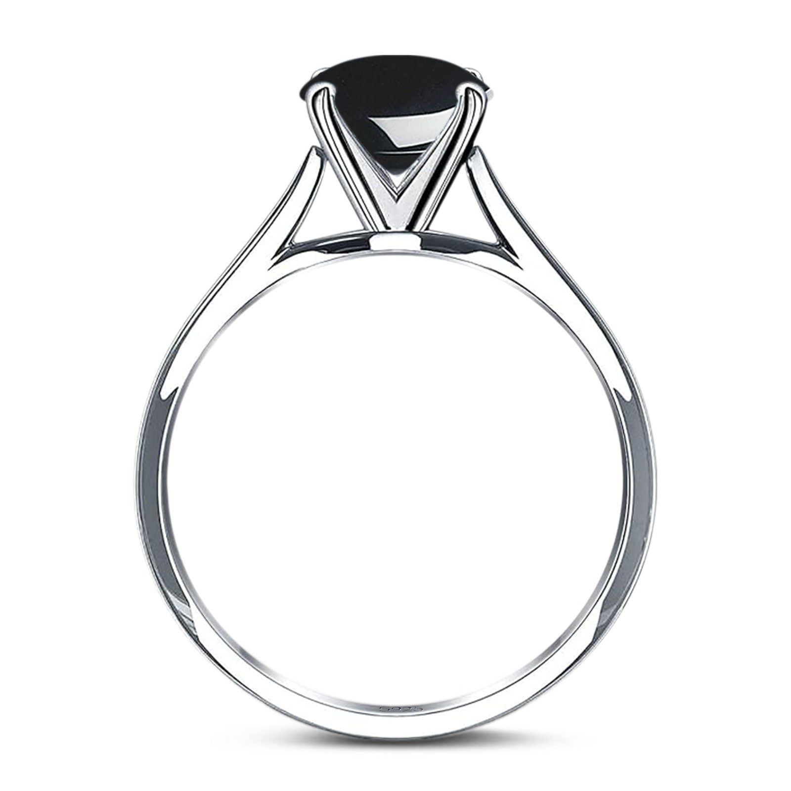 Oval Natural Stone Cathedral Ring