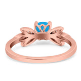 Art Deco Round Natural Stone Floral Ring