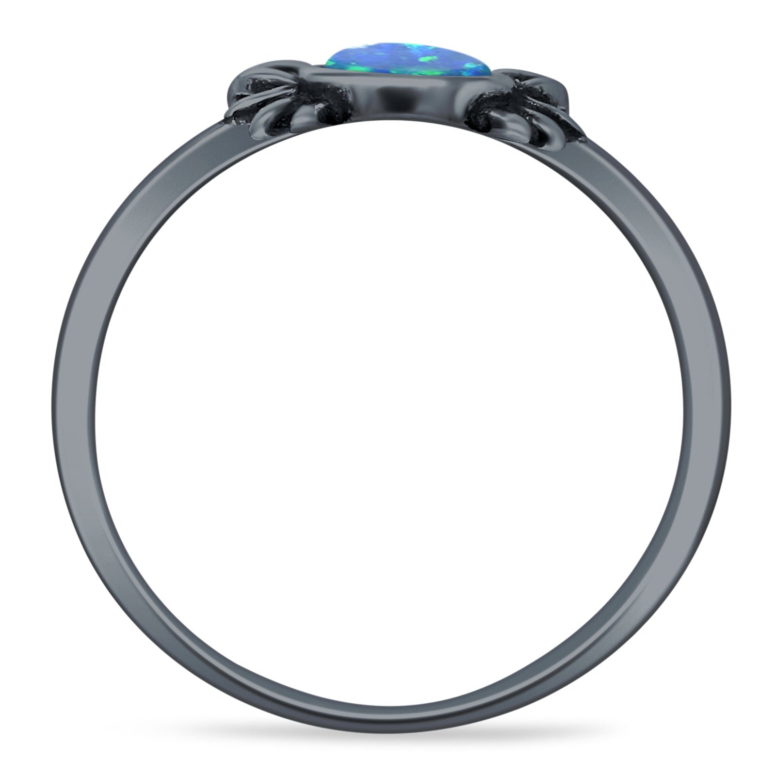 Oxidized Crab Ring