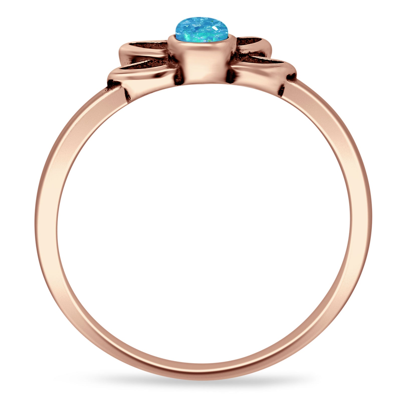 Oxidized Floral Ring