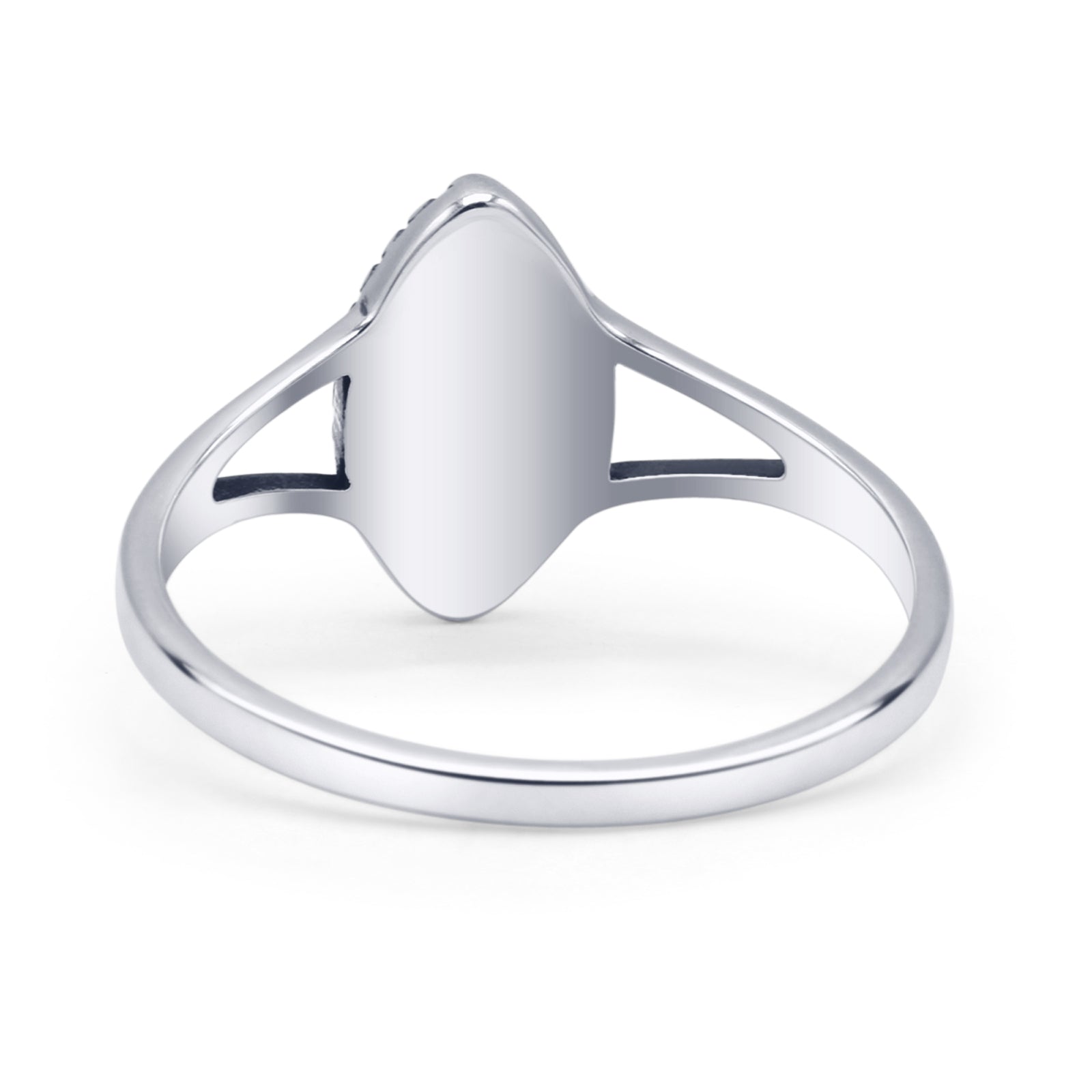 Marquise Lab Created White Opal Ring
