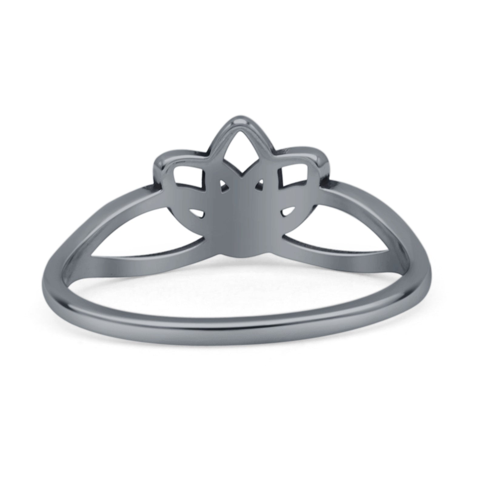 Oxidized Lotus Ring