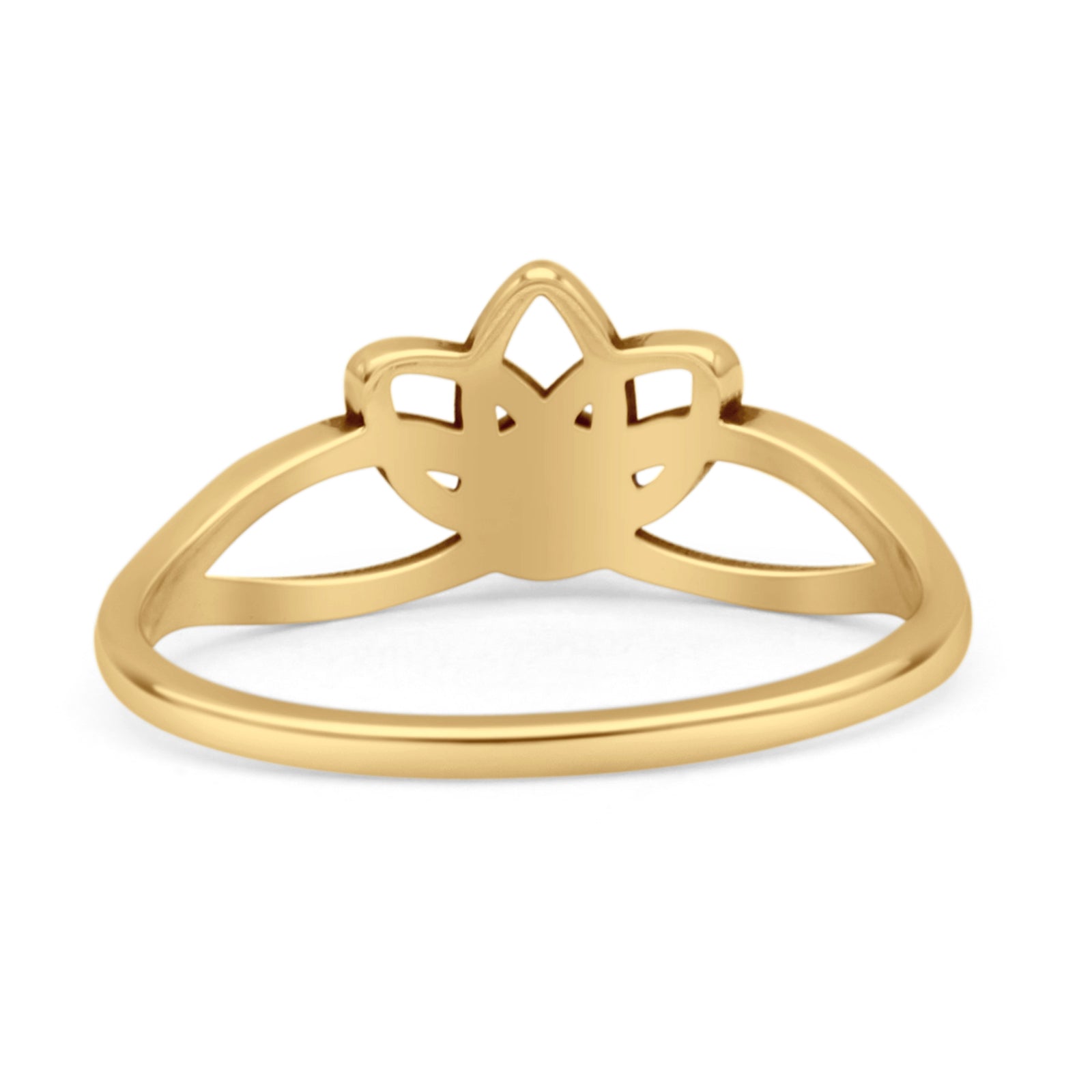 Oxidized Lotus Ring