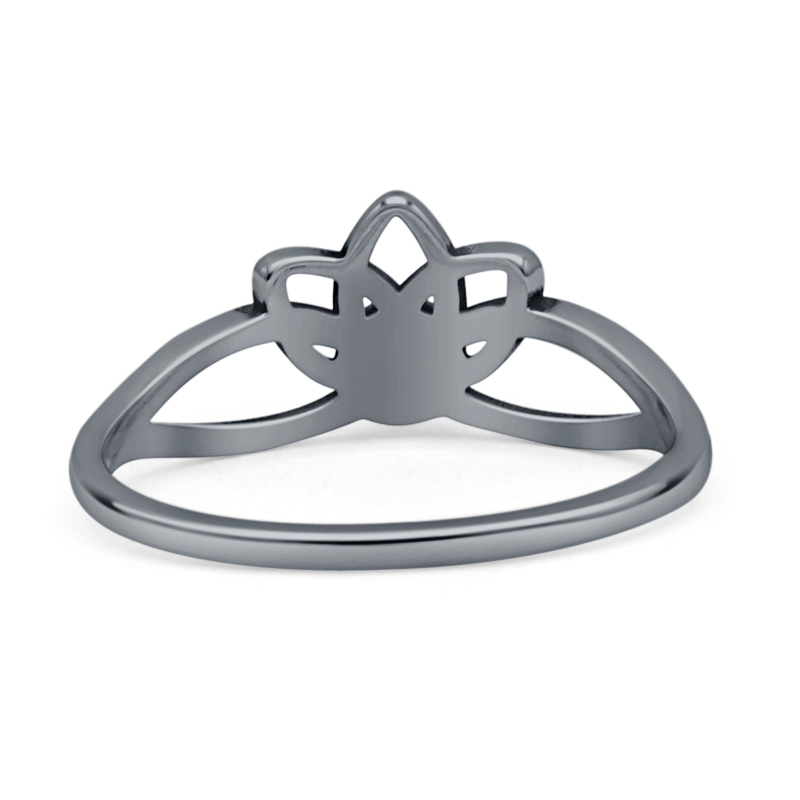 Oxidized Lotus Ring