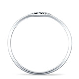 Heart Tree Of Life Ring Oxidized Band