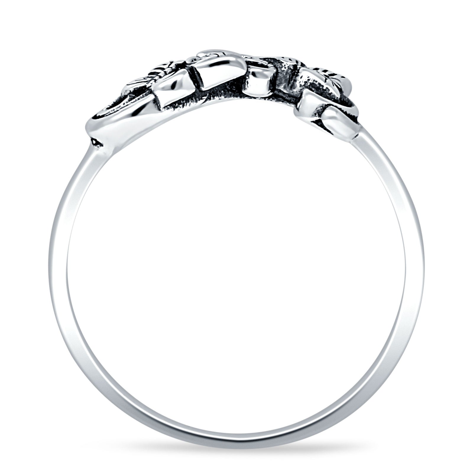 Oxidized Filigree Butterfly Rings