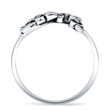 Oxidized Filigree Butterfly Rings