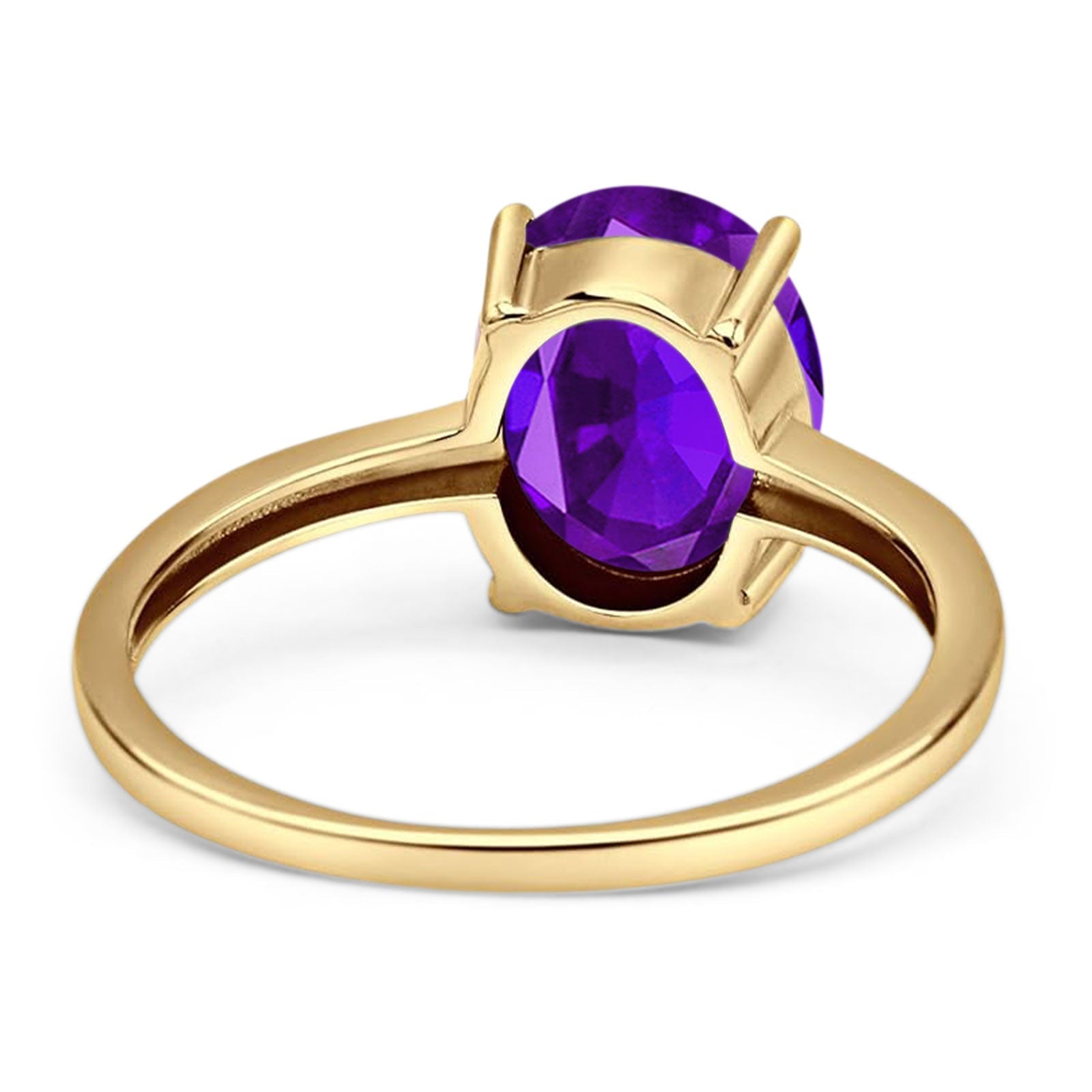 Art Deco Oval Natural Stone Solitaire Ring
