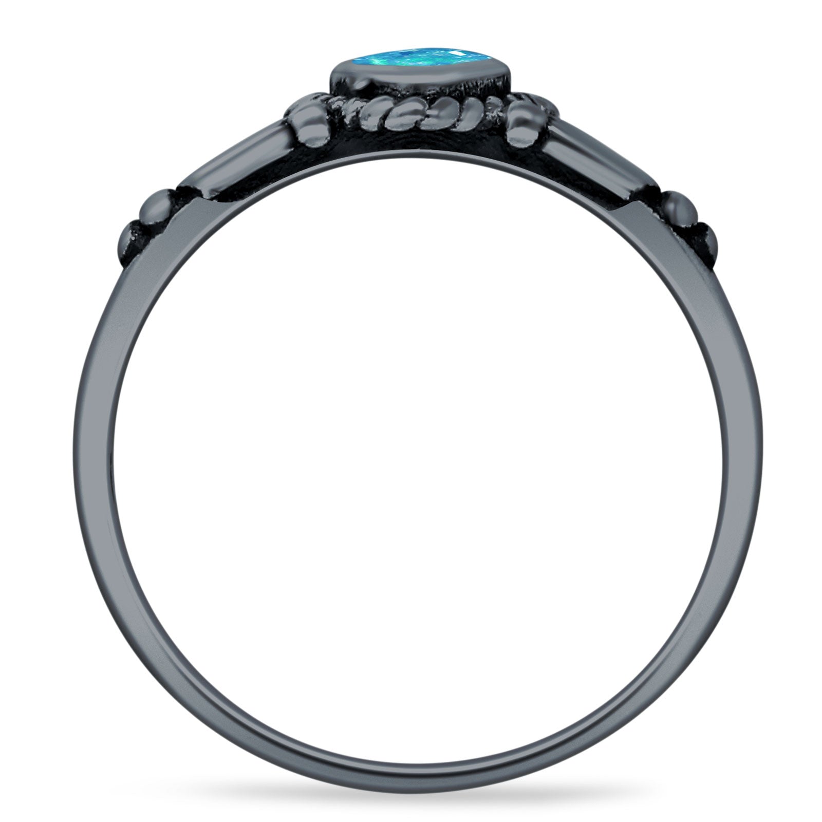 Pear Teardrop Twisted Ring