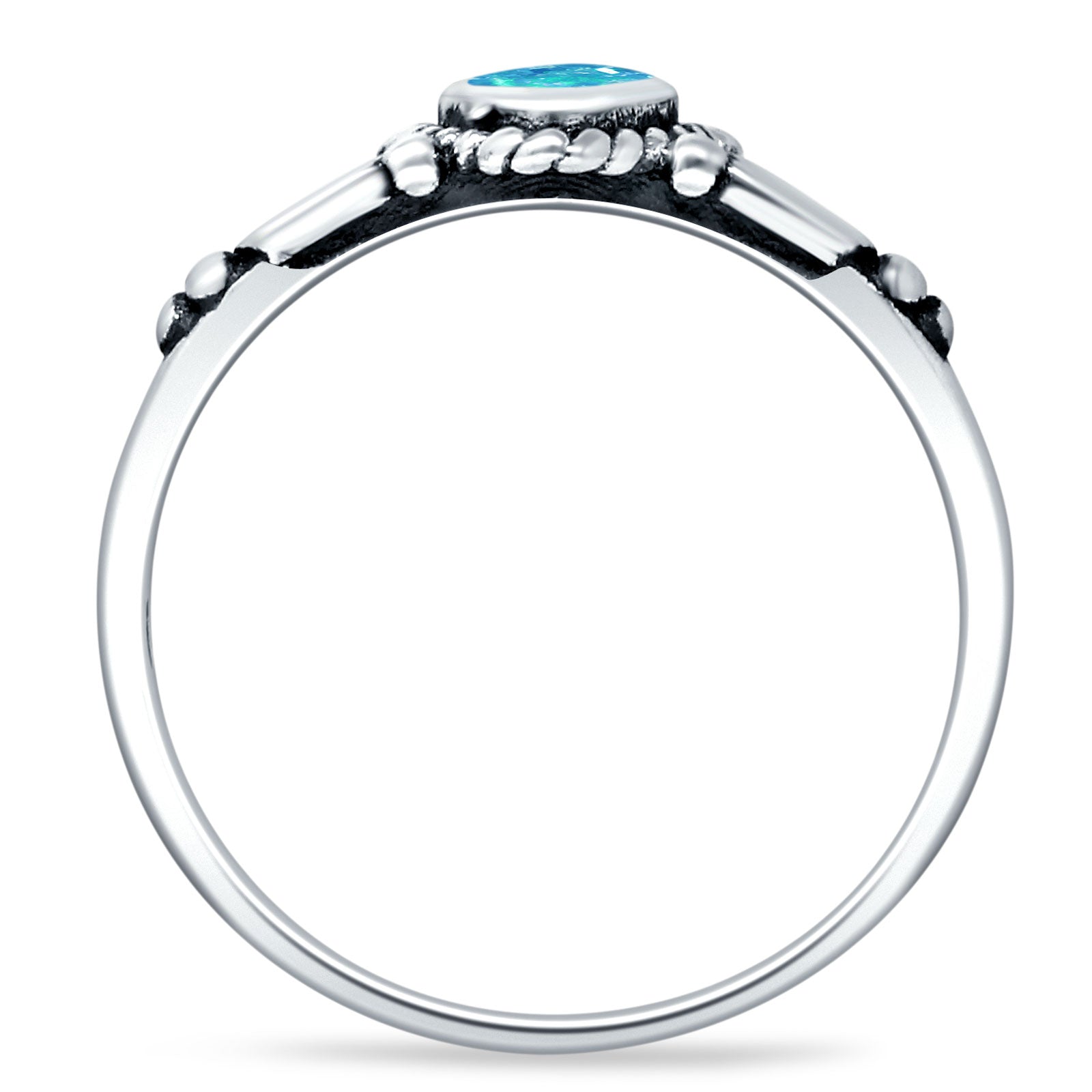 Pear Teardrop Twisted Ring