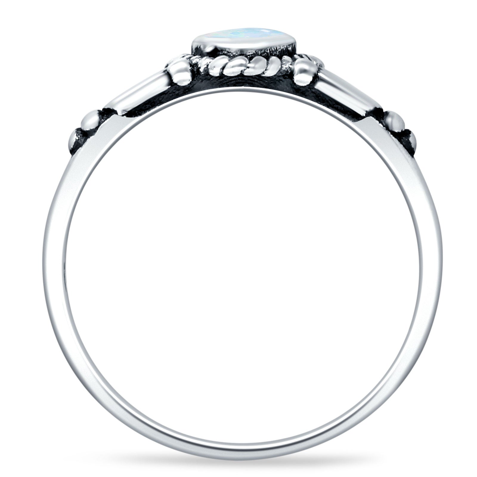Pear Teardrop Twisted Ring