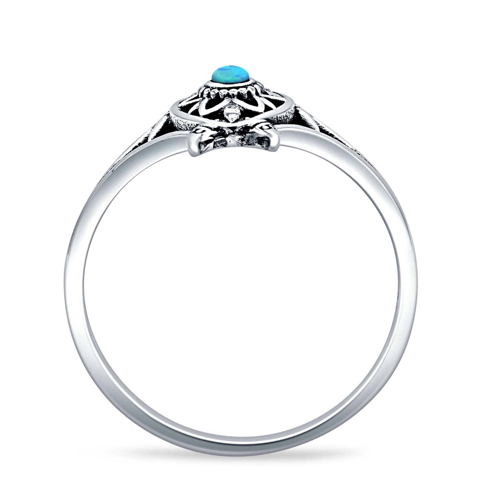 Oxidized Turtle Ring
