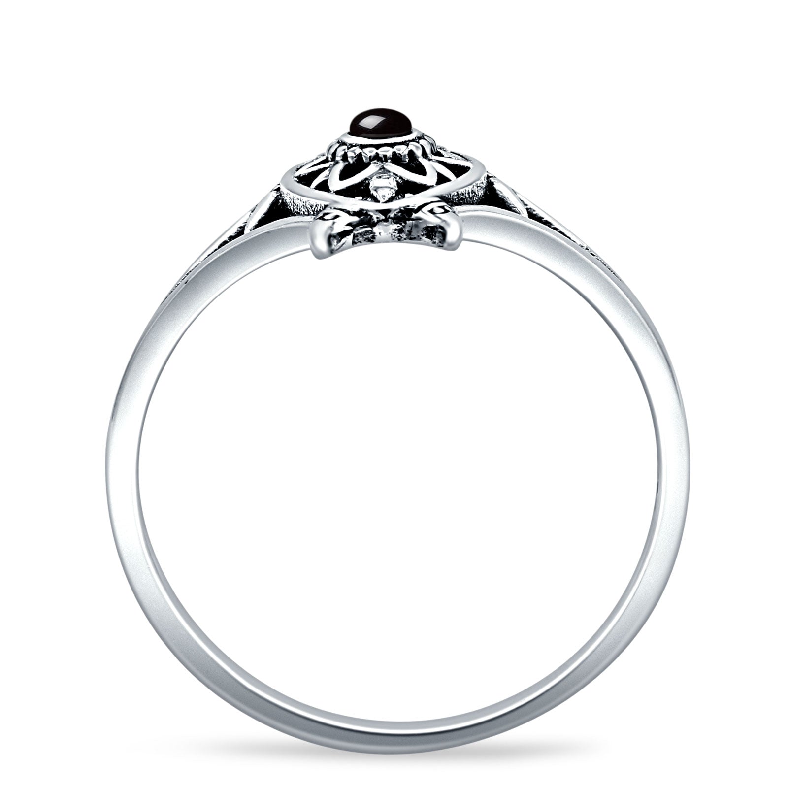 Oxidized Turtle Ring