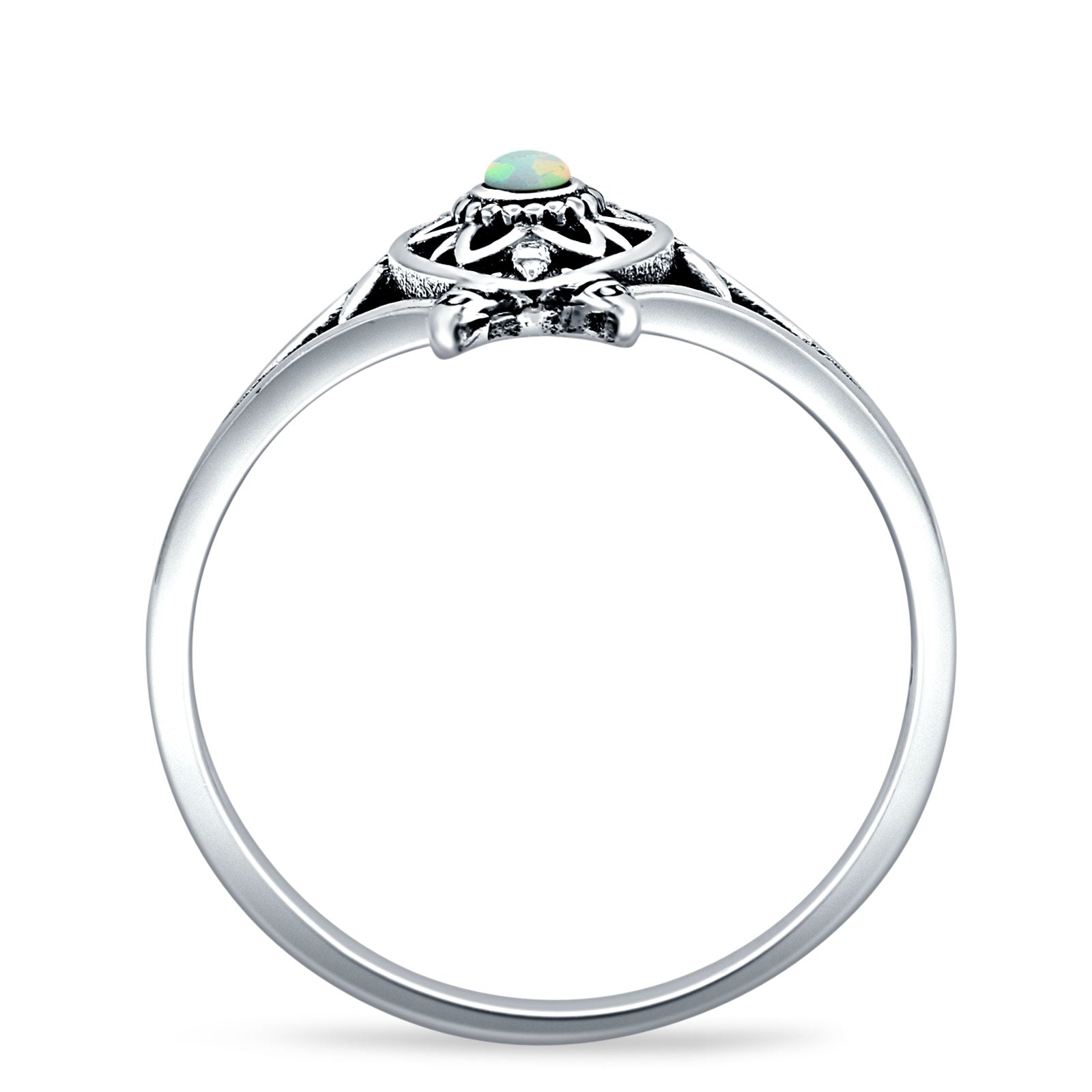 Oxidized Turtle Ring