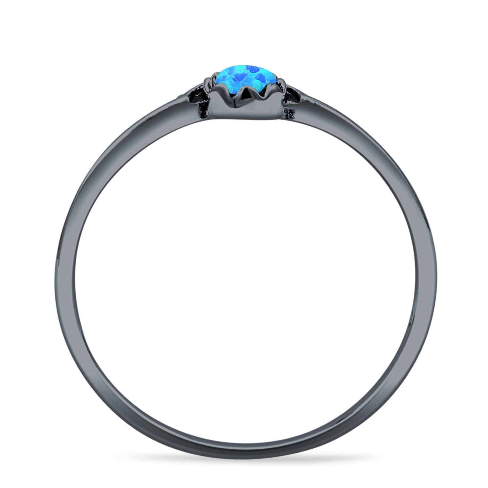 Oxidized Beaded Bali Ring