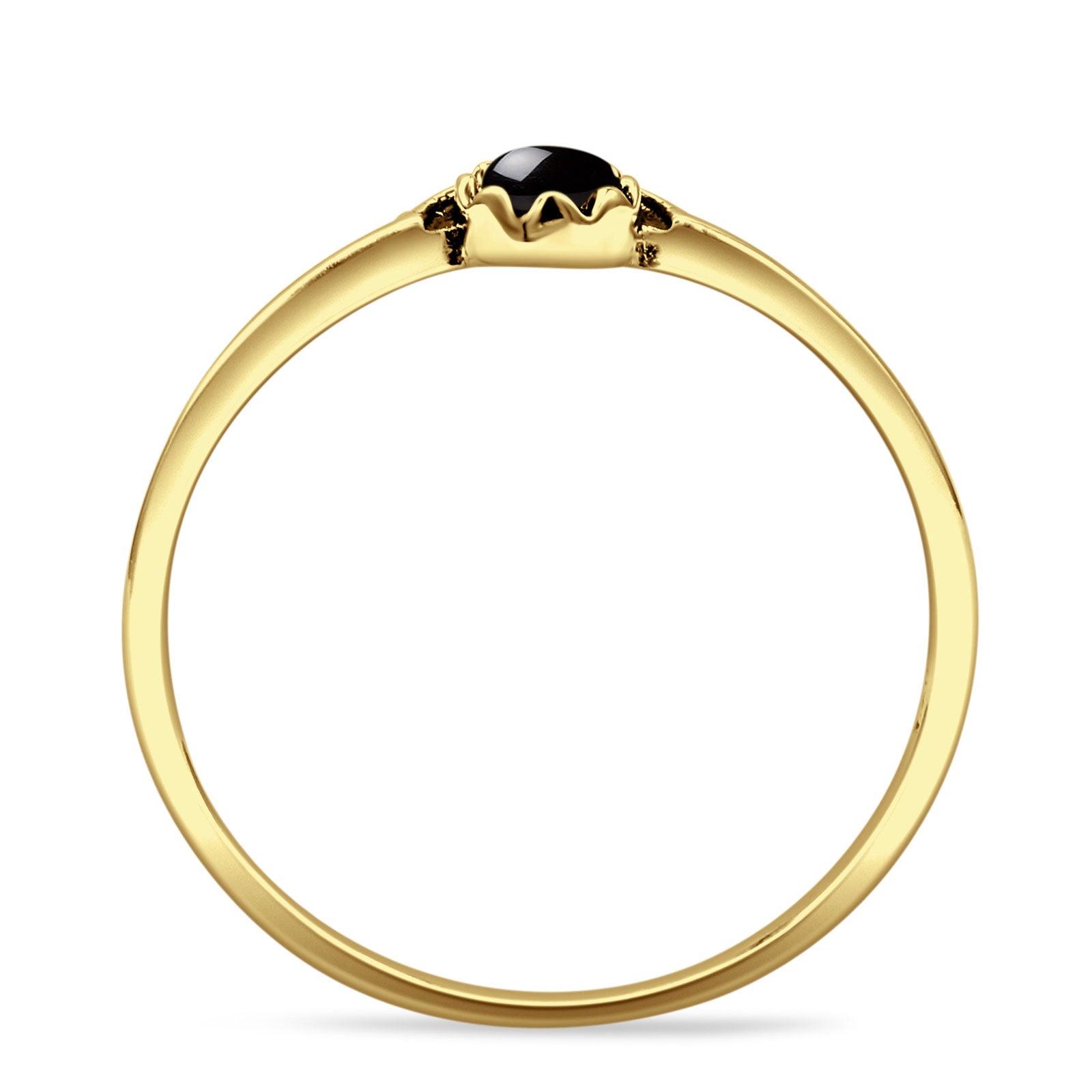 Oxidized Beaded Bali Ring