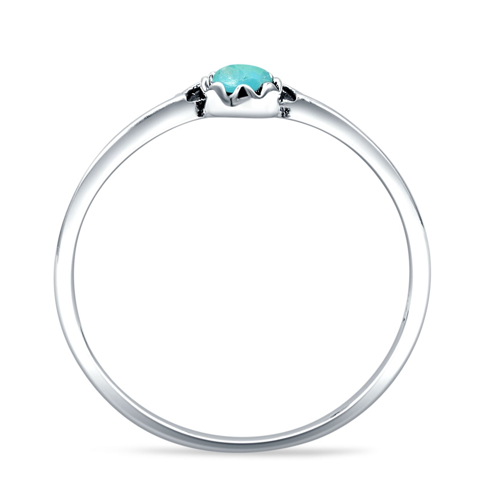 Oxidized Beaded Bali Ring