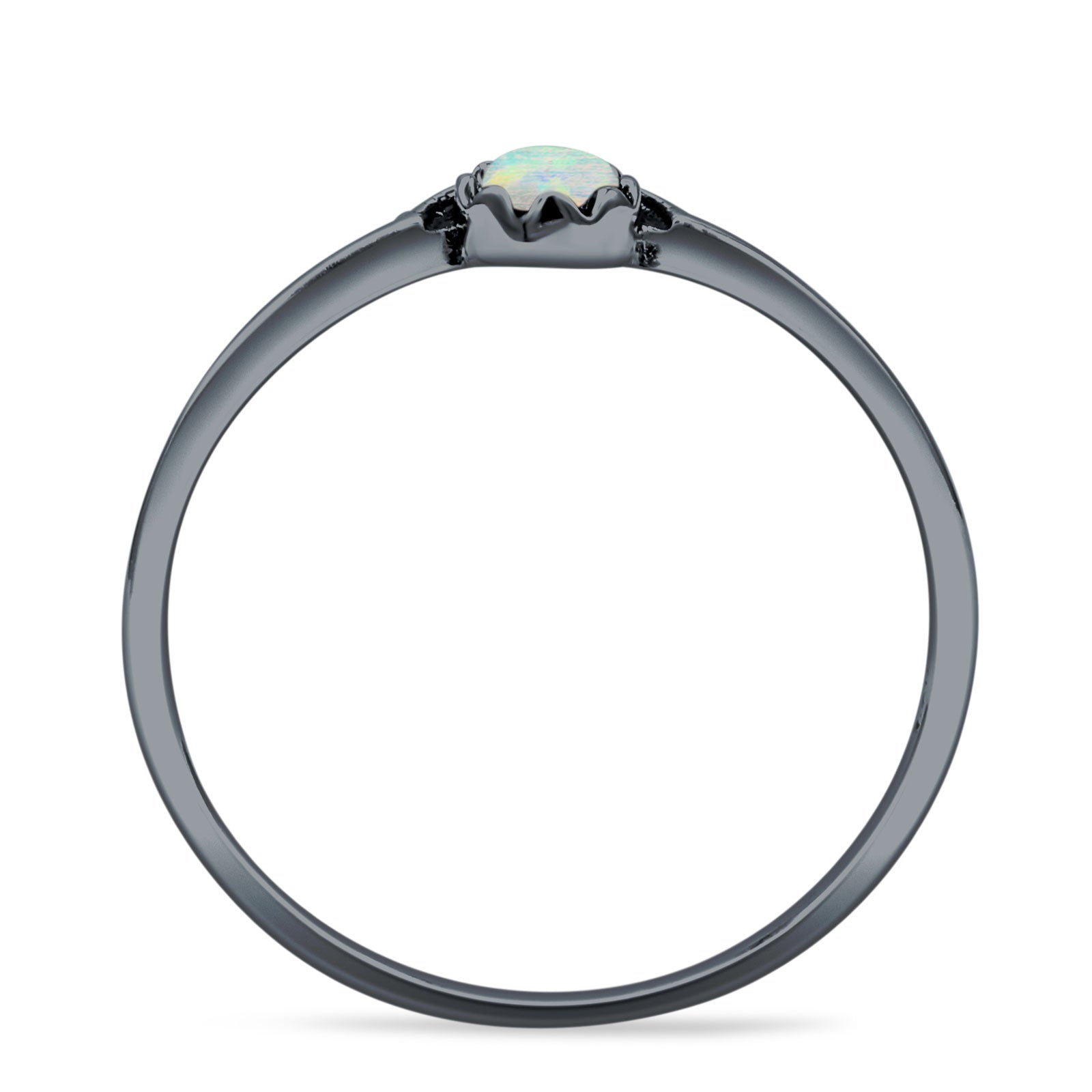 Oxidized Beaded Bali Ring