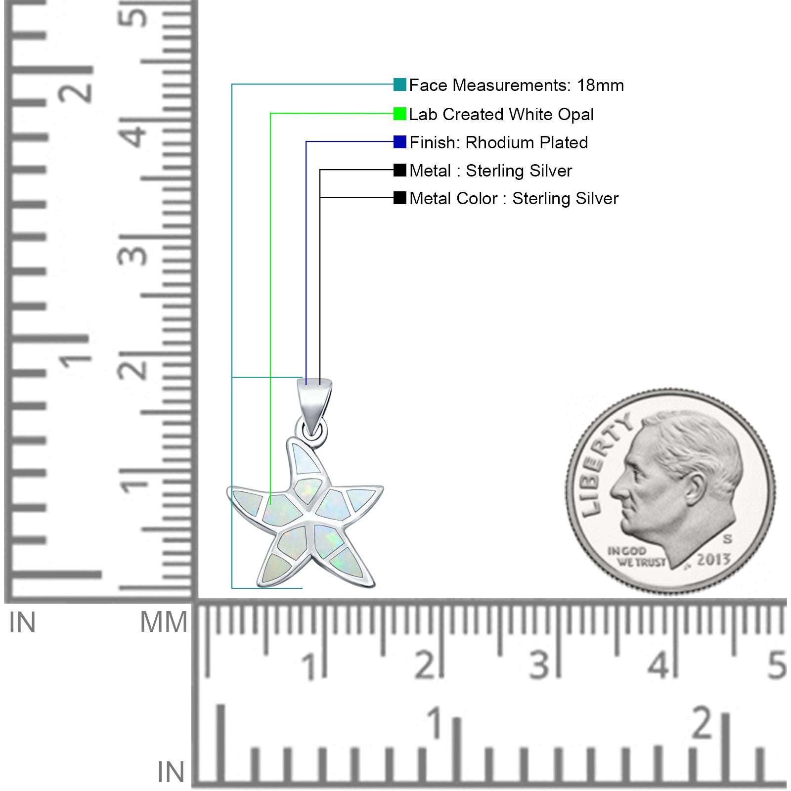 Starfish Pendant Necklace
