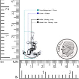 Anchor & Tentacle Pendant Necklace