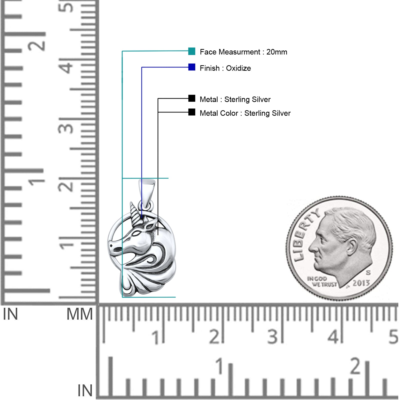 Unicorn Pendant Necklace