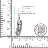 Feather & Bird Pendant Necklace