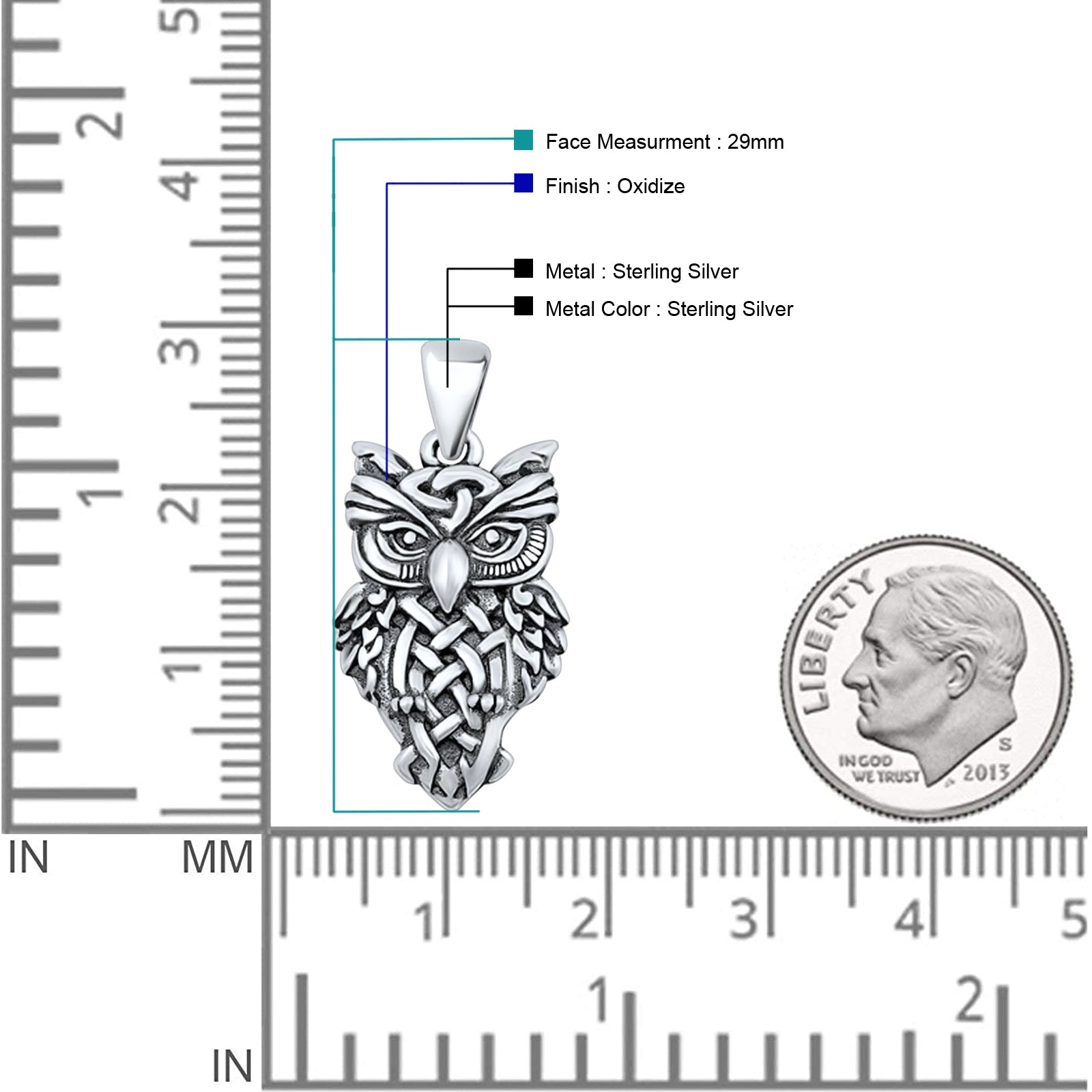 Owl Charm Pendant Necklace