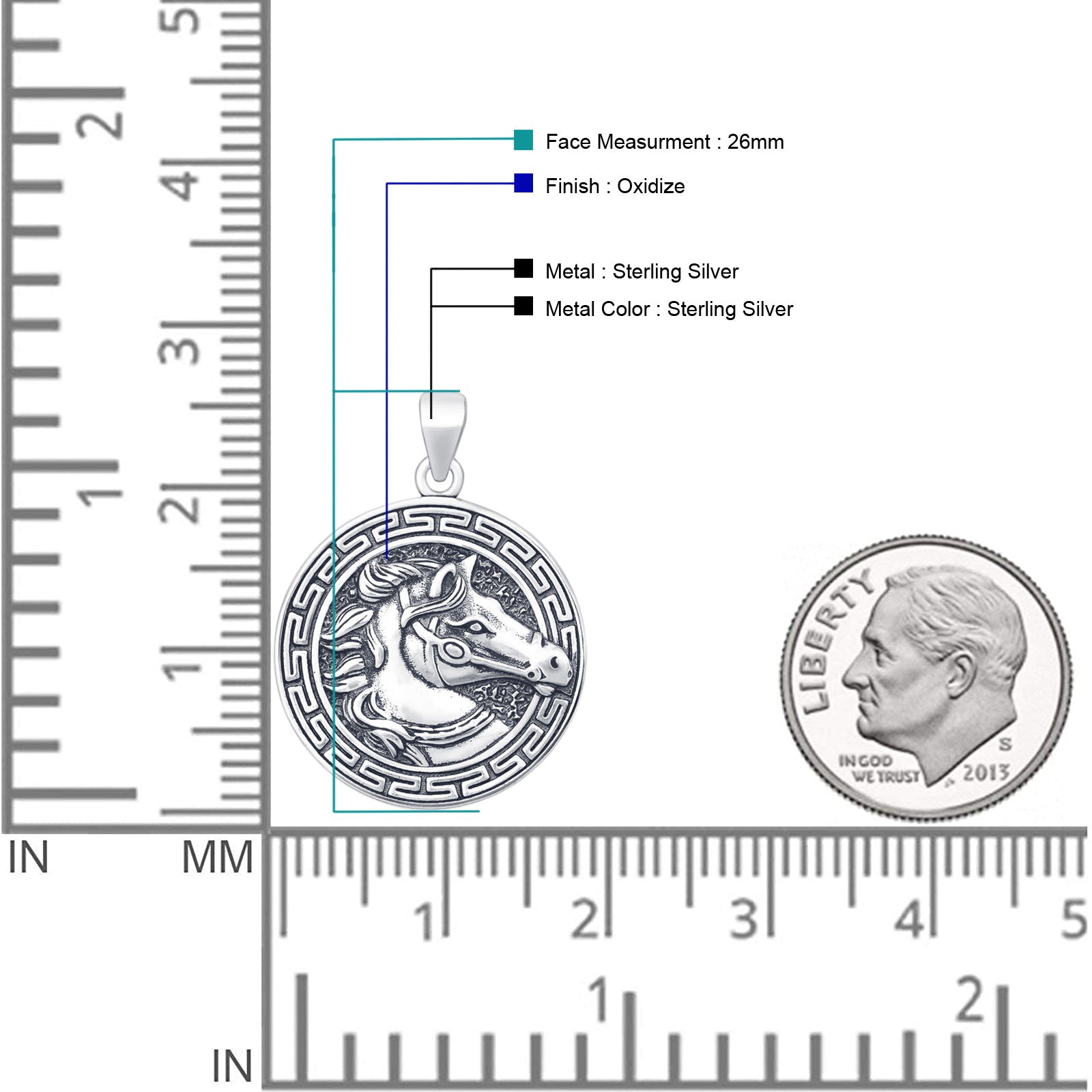 Horse Pendant Necklace