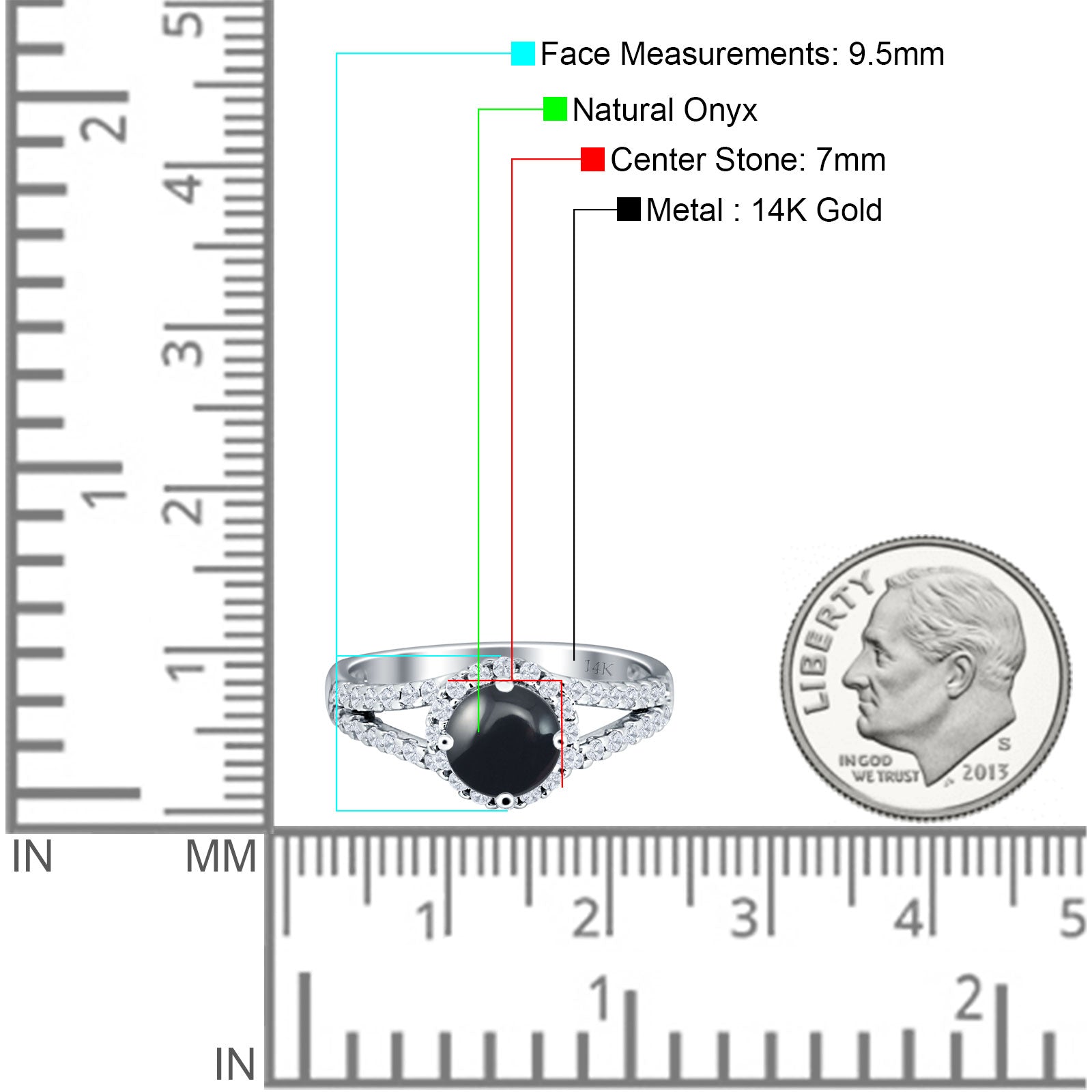 Round Halo Split Shank Gold Ring