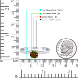 Round Solitaire Gold Ring