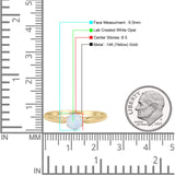 Round Solitaire Gold Ring