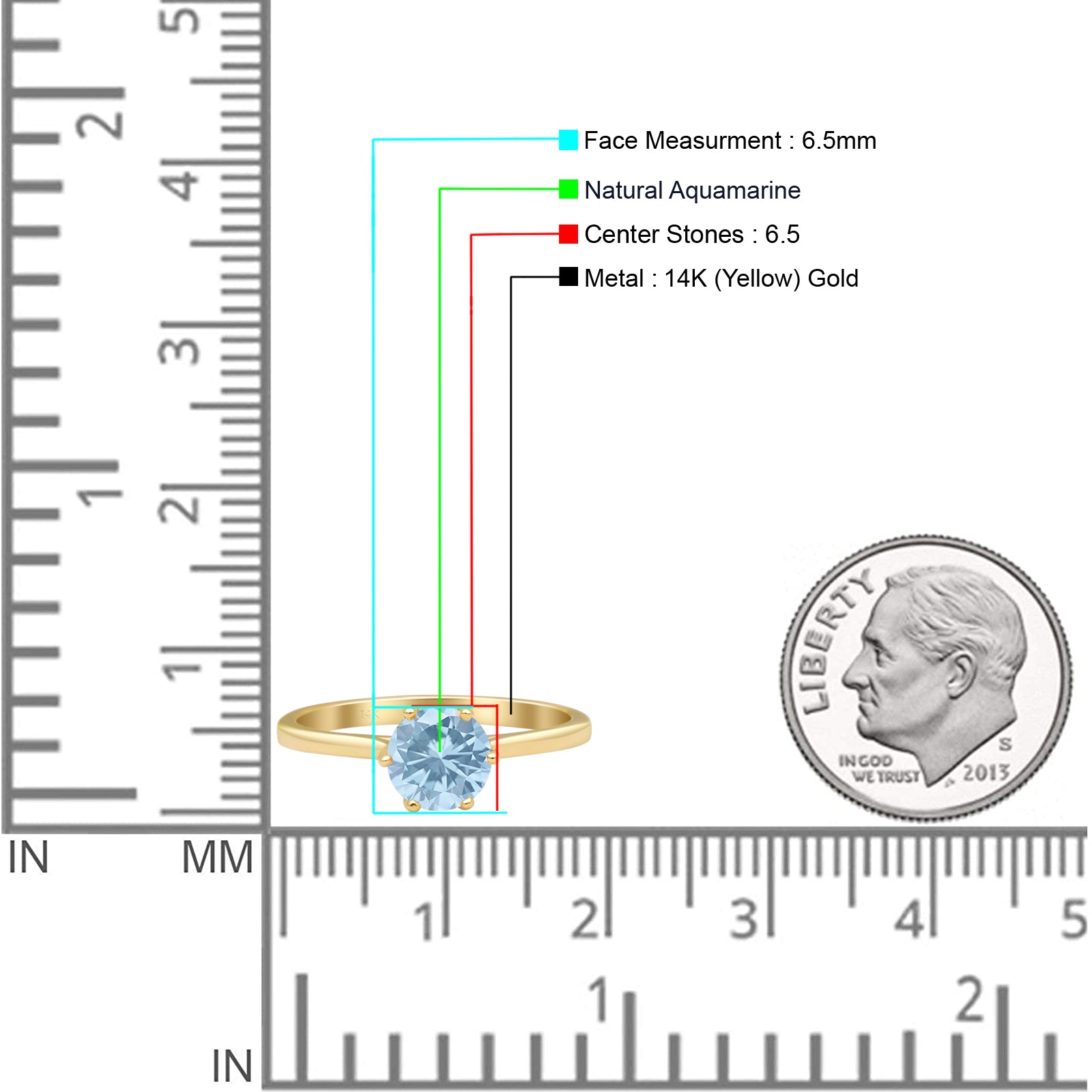 Art Deco Round Solitaire Gold Ring