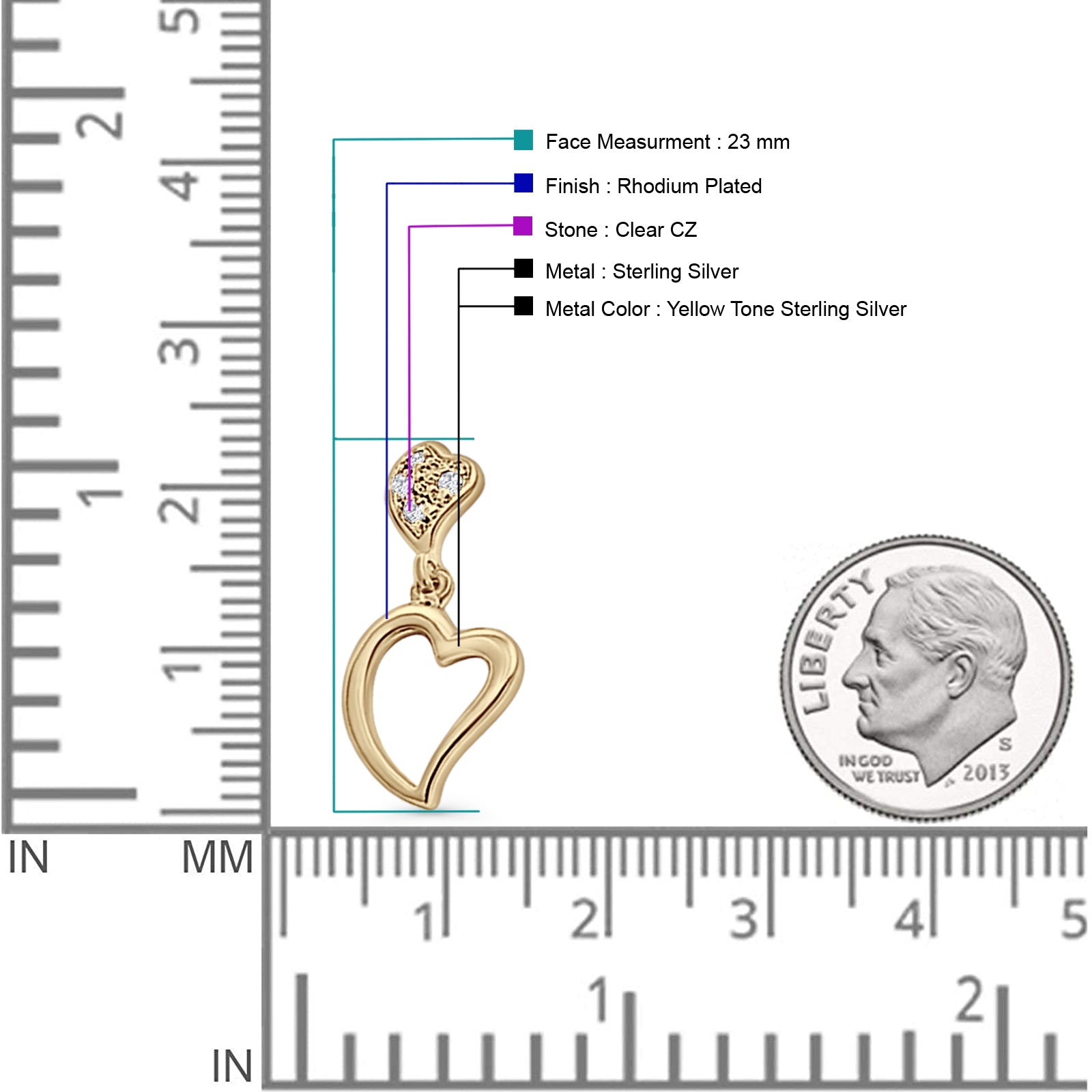 Heart Stud Earrings