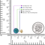 Full Ball Stud Earring