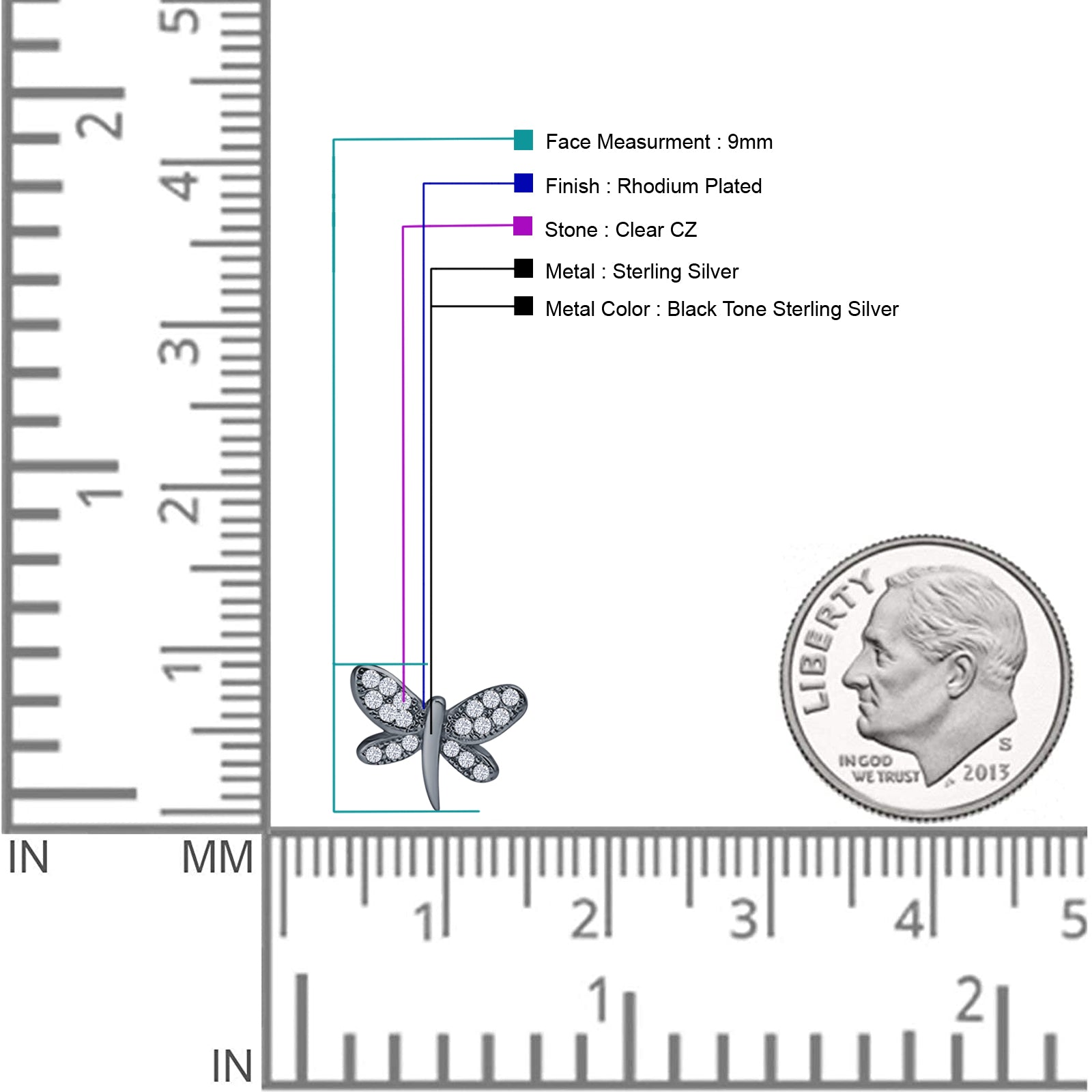Dragonfly Stud Earrings