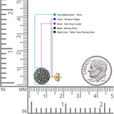 Full Ball Stud Earring