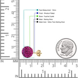 Full Ball Stud Earring