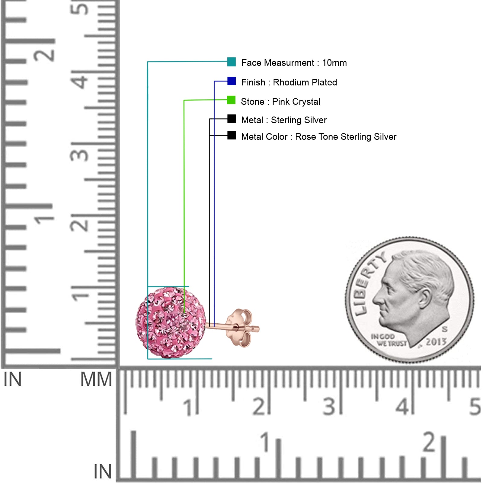 Full Ball Stud Earring