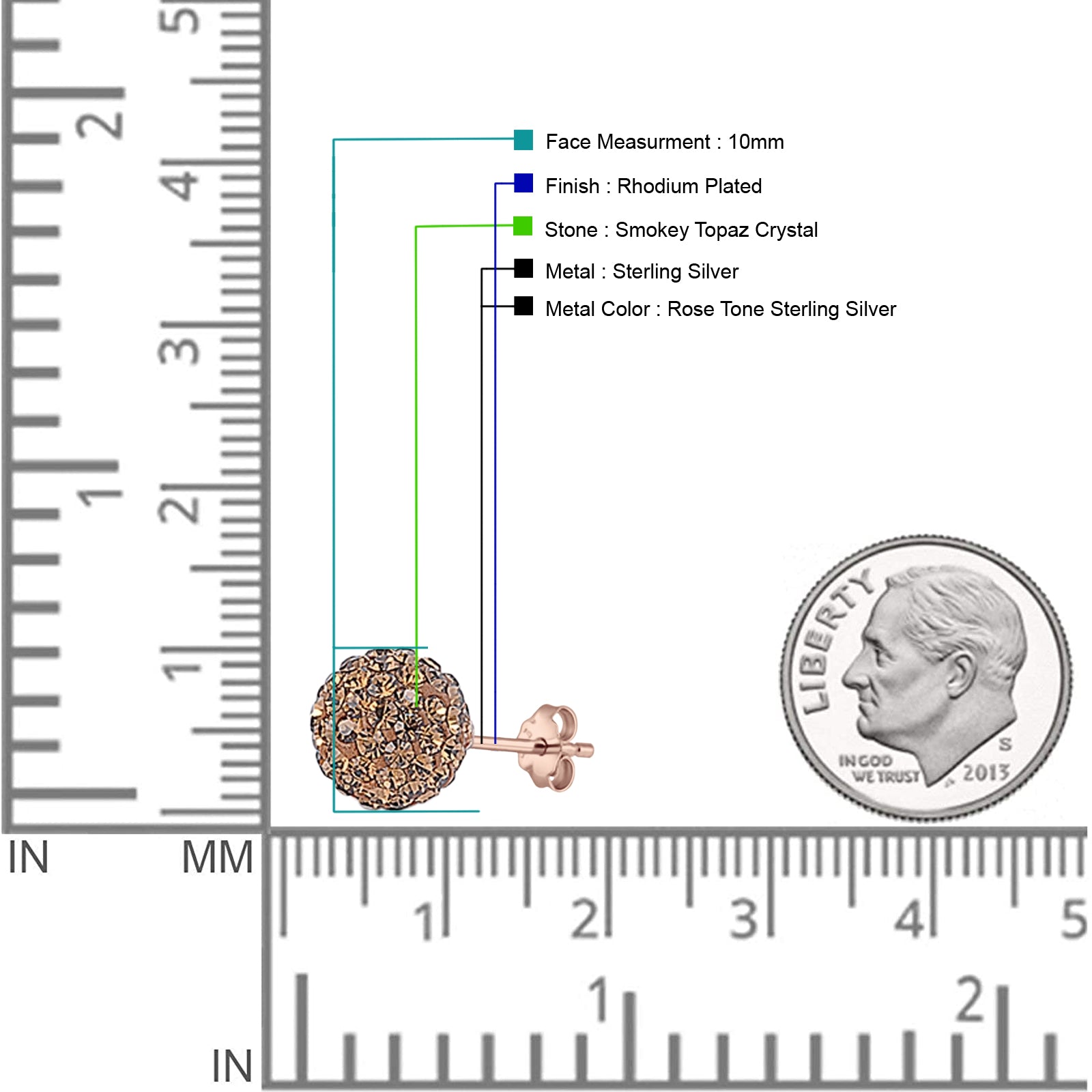 Full Ball Stud Earring