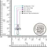 Cross Fishhook Earring