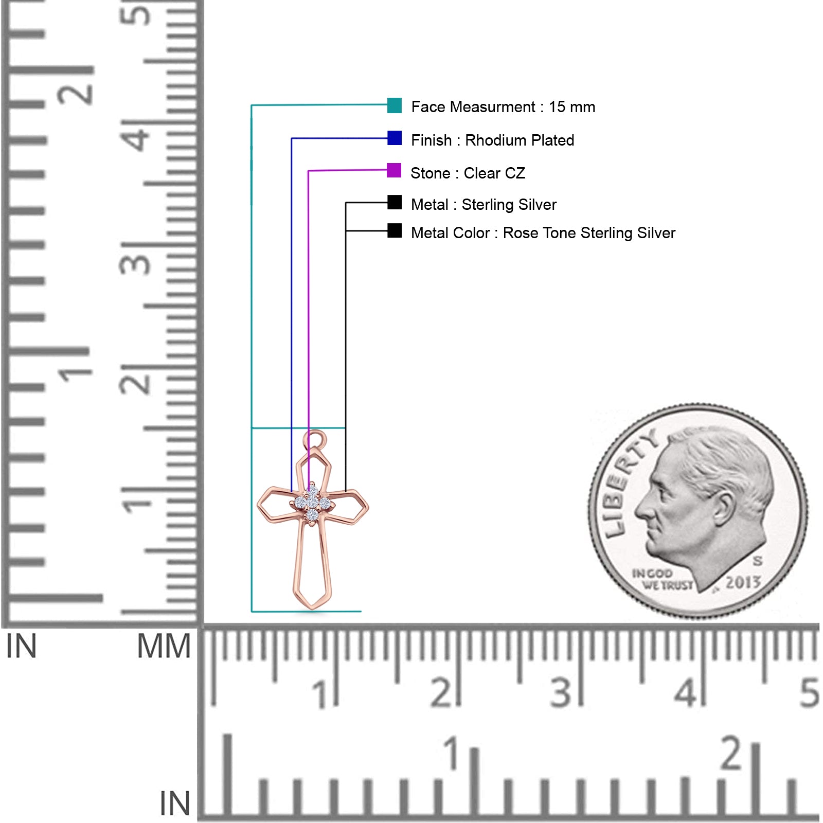 Cross Fishhook Earring