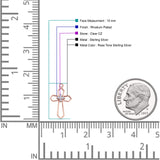 Cross Fishhook Earring