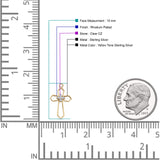 Cross Fishhook Earring