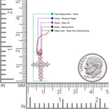 Cross Fishhook Earring