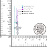 Cross Fishhook Earring