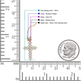 Cross Fishhook Earring