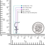 Cross Fishhook Earring